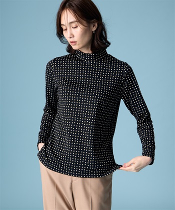 A/C DESIGN BY ALPHA CUBIC プリントハイネックプルオーバー_variationthumb_1