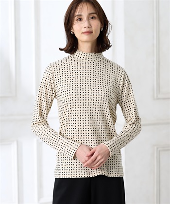 A/C DESIGN BY ALPHA CUBIC プリントハイネックプルオーバー_variationthumb_2