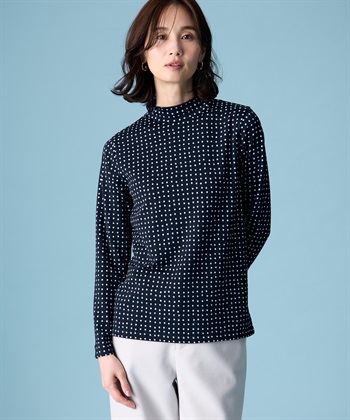 A/C DESIGN BY ALPHA CUBIC プリントハイネックプルオーバー_variationthumb_3