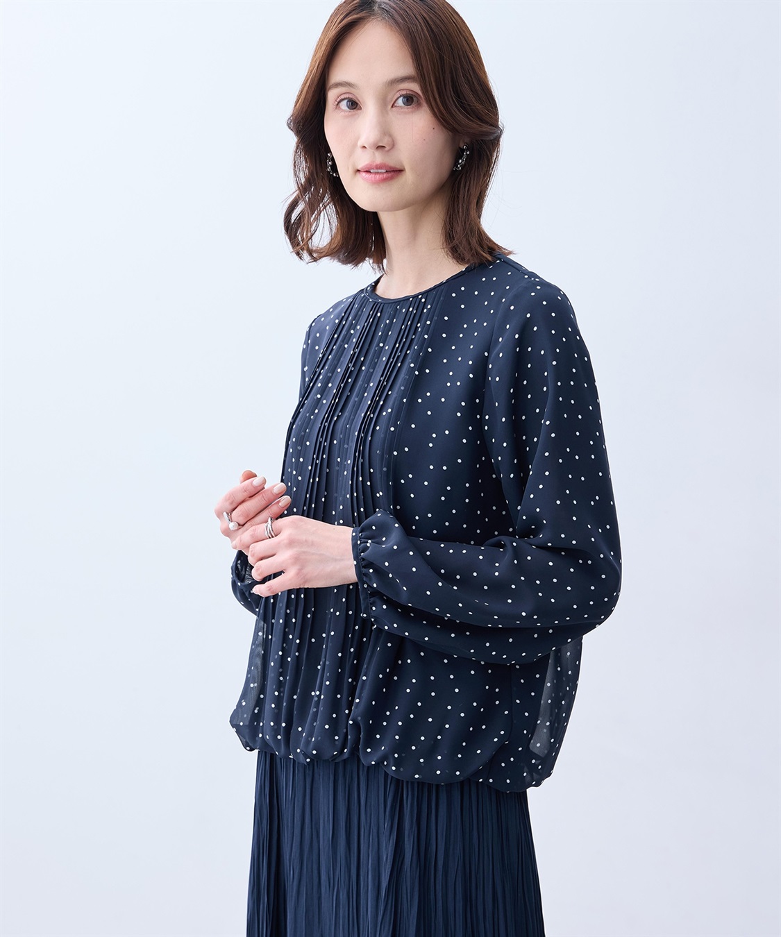 A/C DESIGN BY ALPHA CUBIC プリーツTブラウス_variation_3