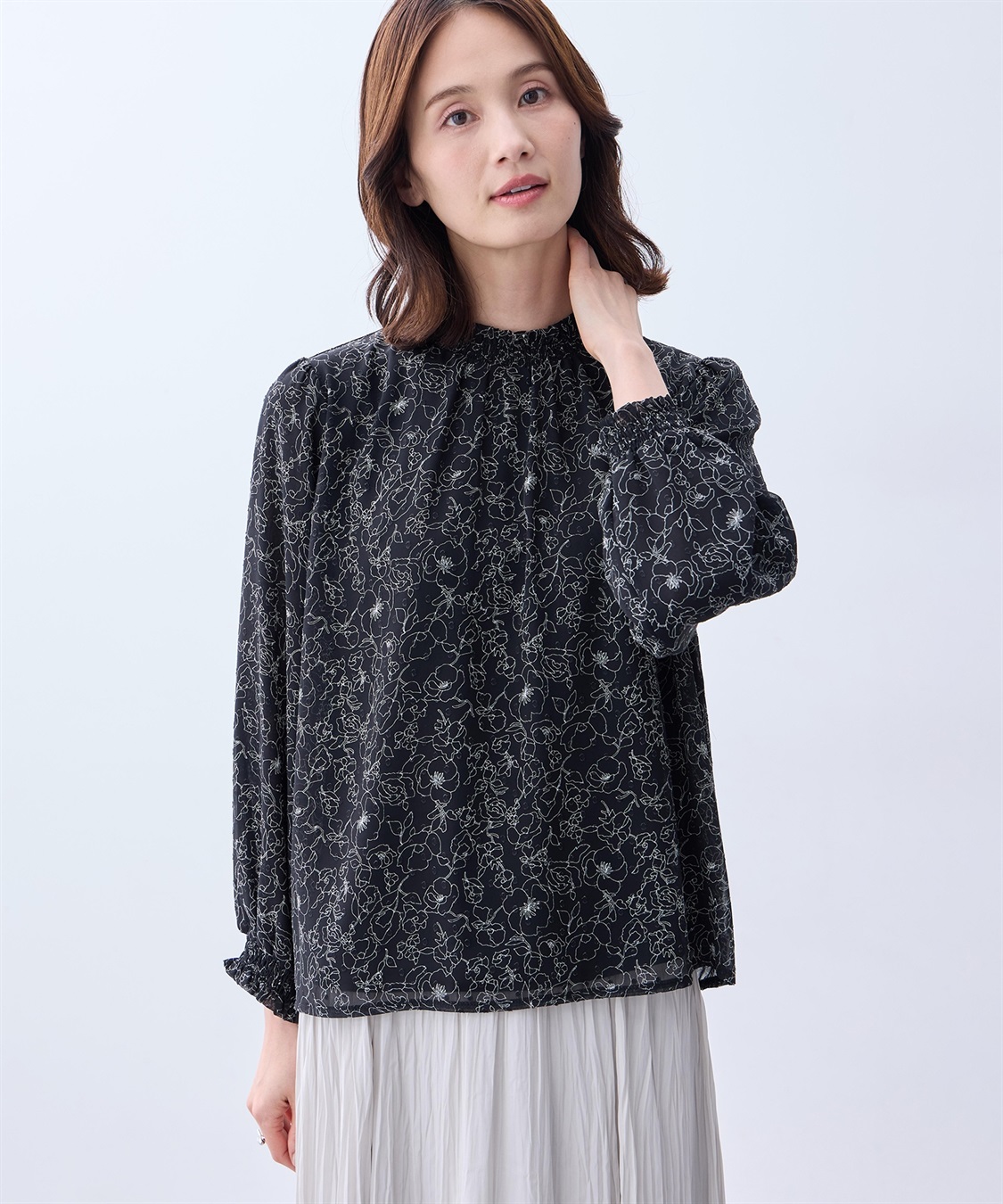 A/C DESIGN BY ALPHA CUBIC ジャガードTブラウス_variation_1