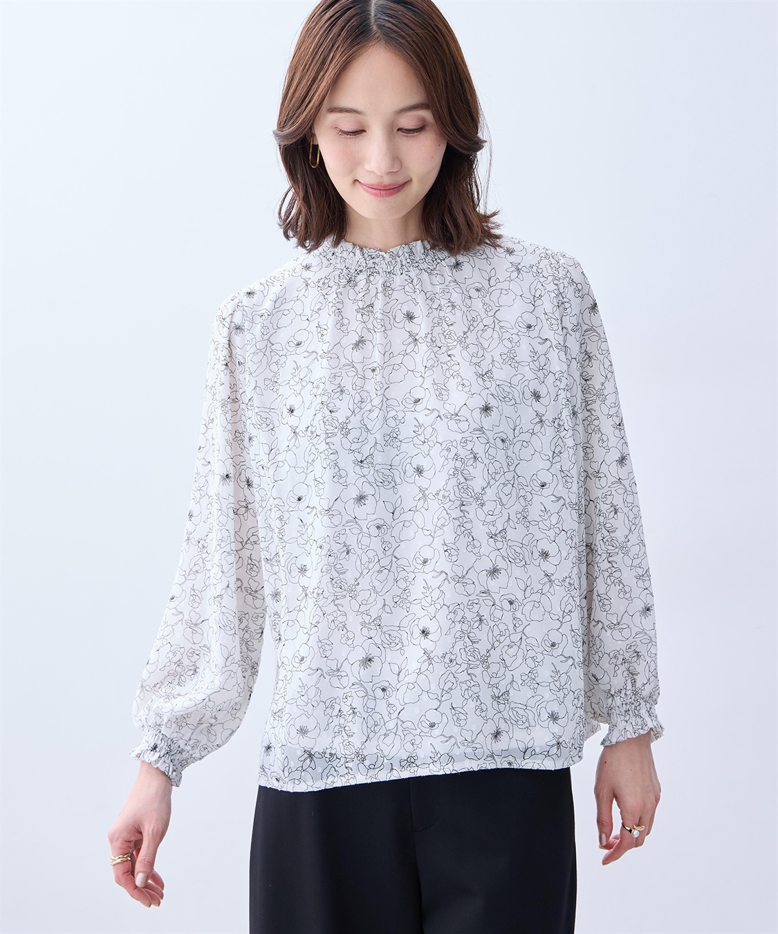 A/C DESIGN BY ALPHA CUBIC ジャガードTブラウス_variation_2