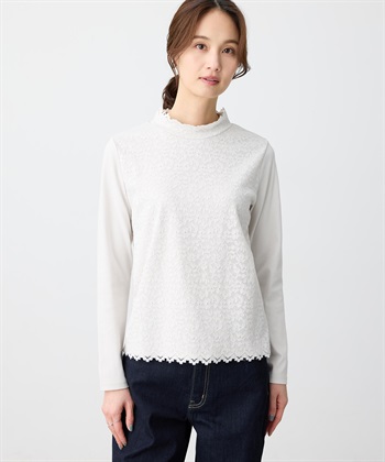 A/C DESIGN BY ALPHA CUBIC フロントレースハイネックプルオーバー_variationthumb_1