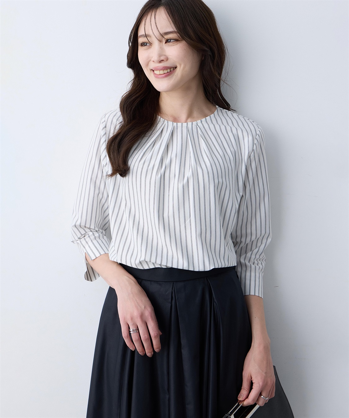 A/C DESIGN BY ALPHA CUBIC ストライプタックプルオーバー_variation_1