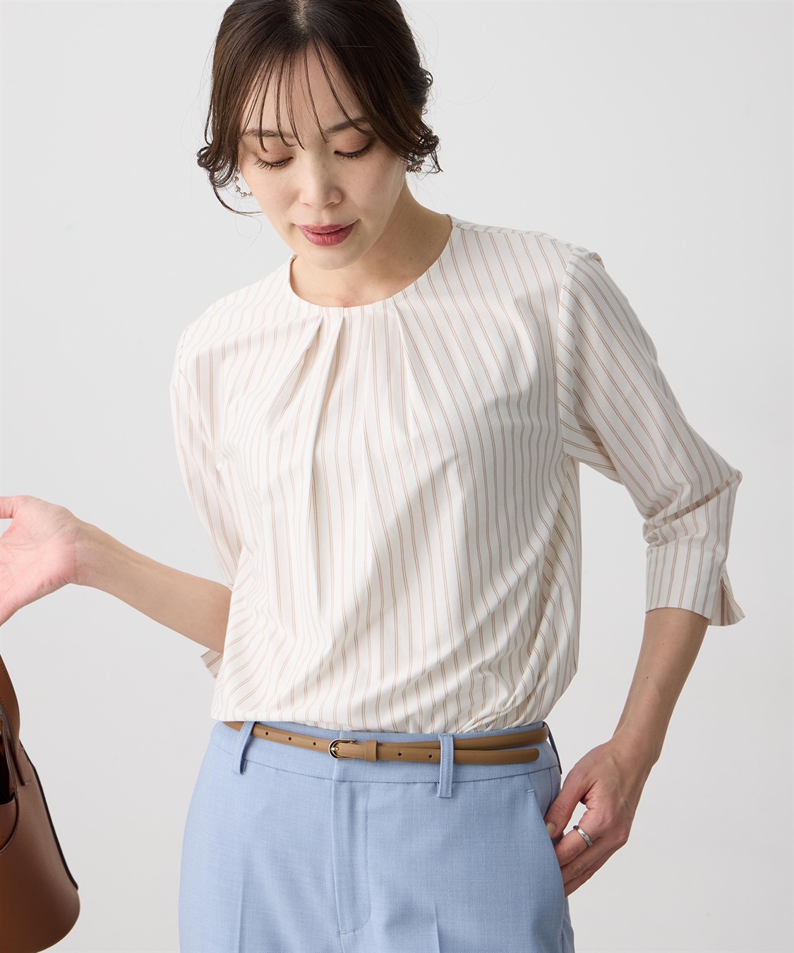 A/C DESIGN BY ALPHA CUBIC ストライプタックプルオーバー_variation_2