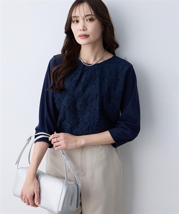 レースドッキングプルオーバー(ネイビー-M)