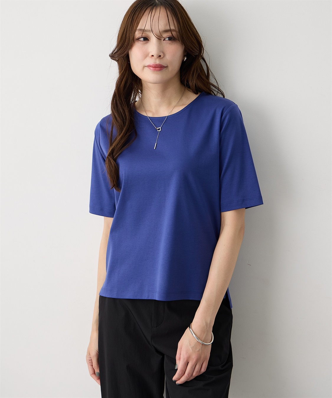 A/C DESIGN BY ALPHA CUBIC クルーネックTシャツ【すごツヤ・UVカット・接触冷感】_variation_6