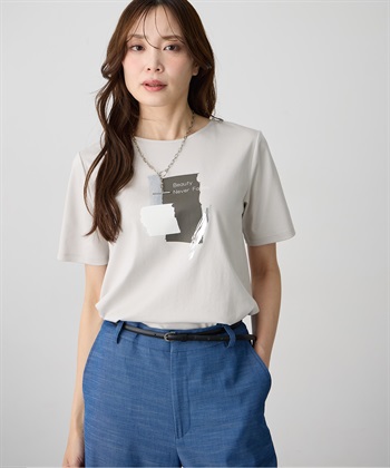 A/C DESIGN BY ALPHA CUBIC グラフィックロゴTシャツ【すごツヤ・接触冷感・UVカット】_variationthumb_1