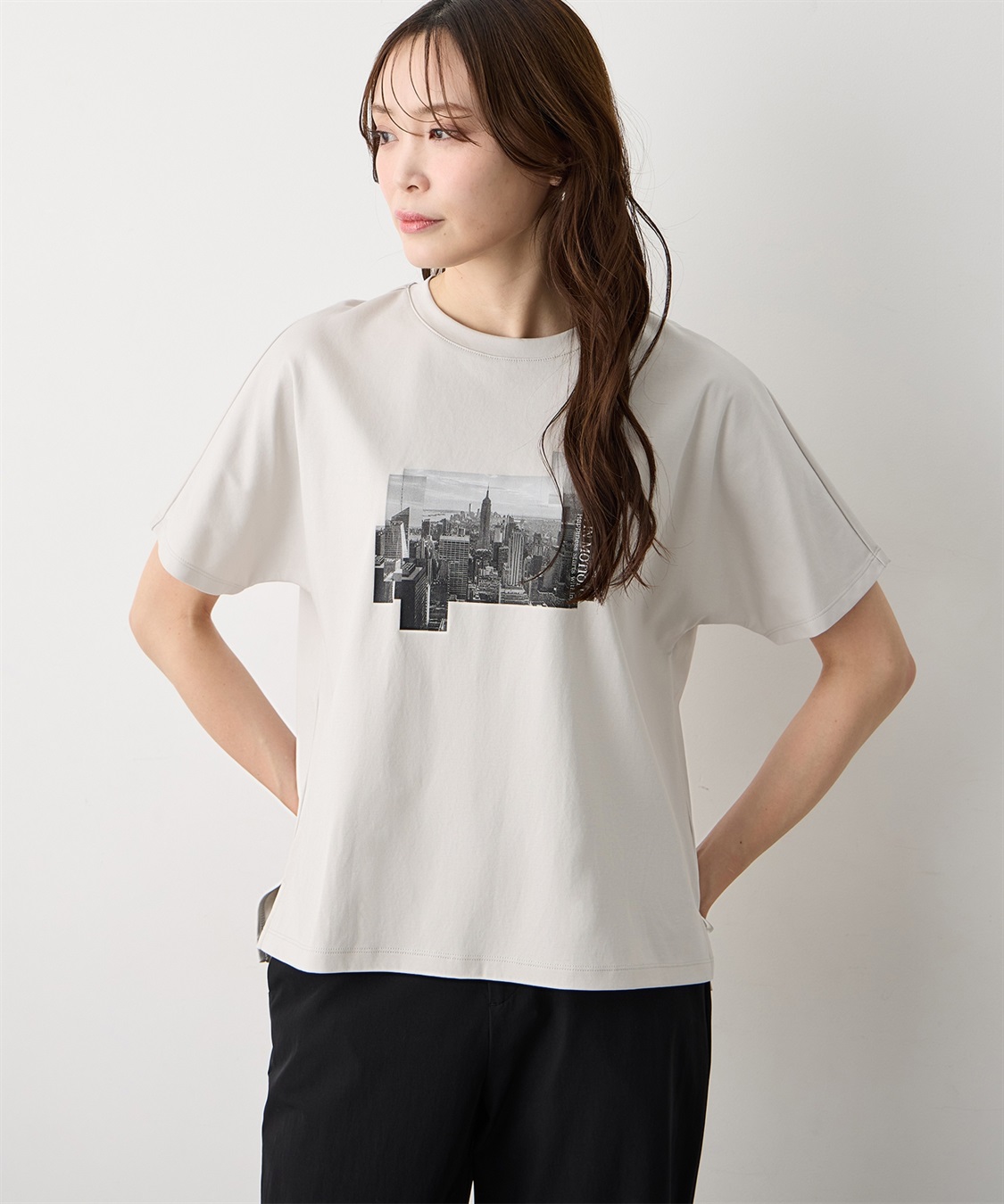 A/C DESIGN BY ALPHA CUBIC タウンフォトTシャツ【すごツヤ・接触冷感・UVカット】_variation_1