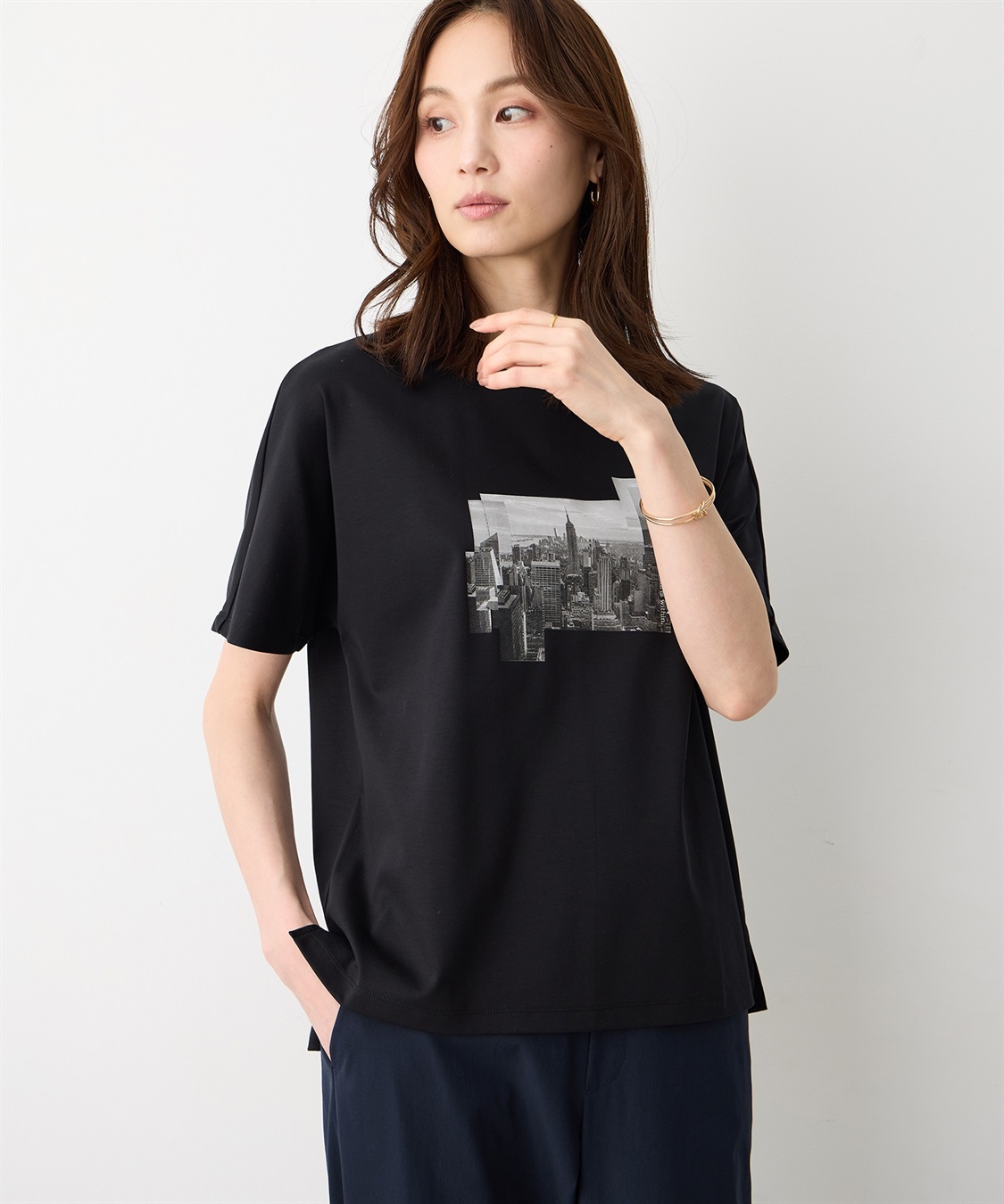 A/C DESIGN BY ALPHA CUBIC タウンフォトTシャツ【すごツヤ・接触冷感・UVカット】_variation_2