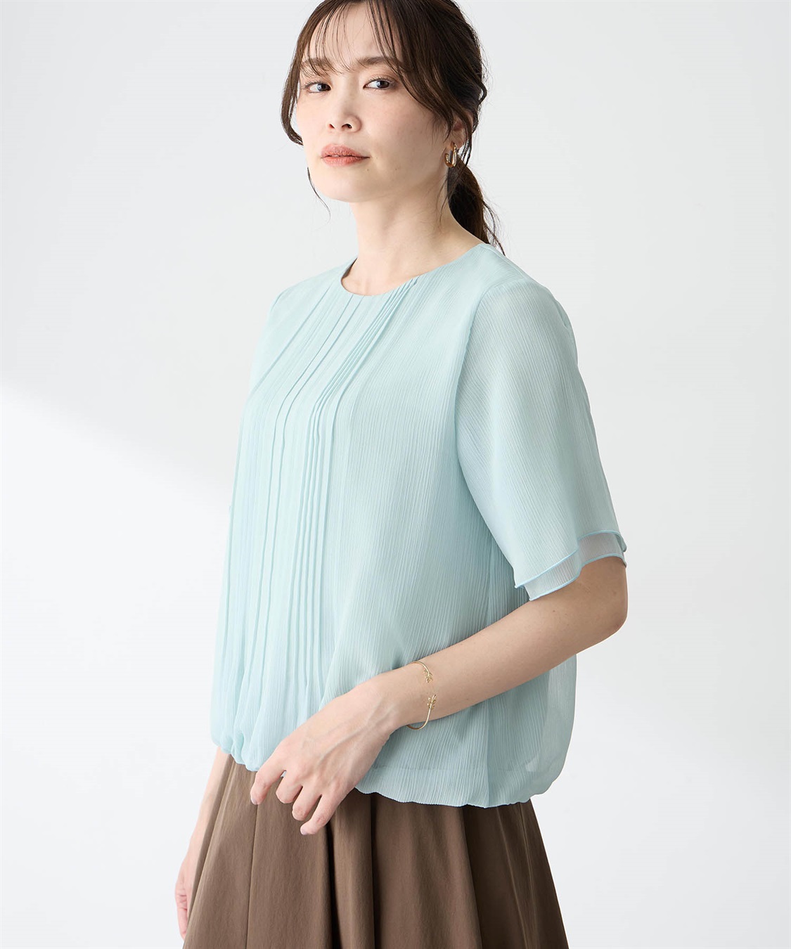 A/C DESIGN BY ALPHA CUBIC プリーツ Tブラウス_variation_3