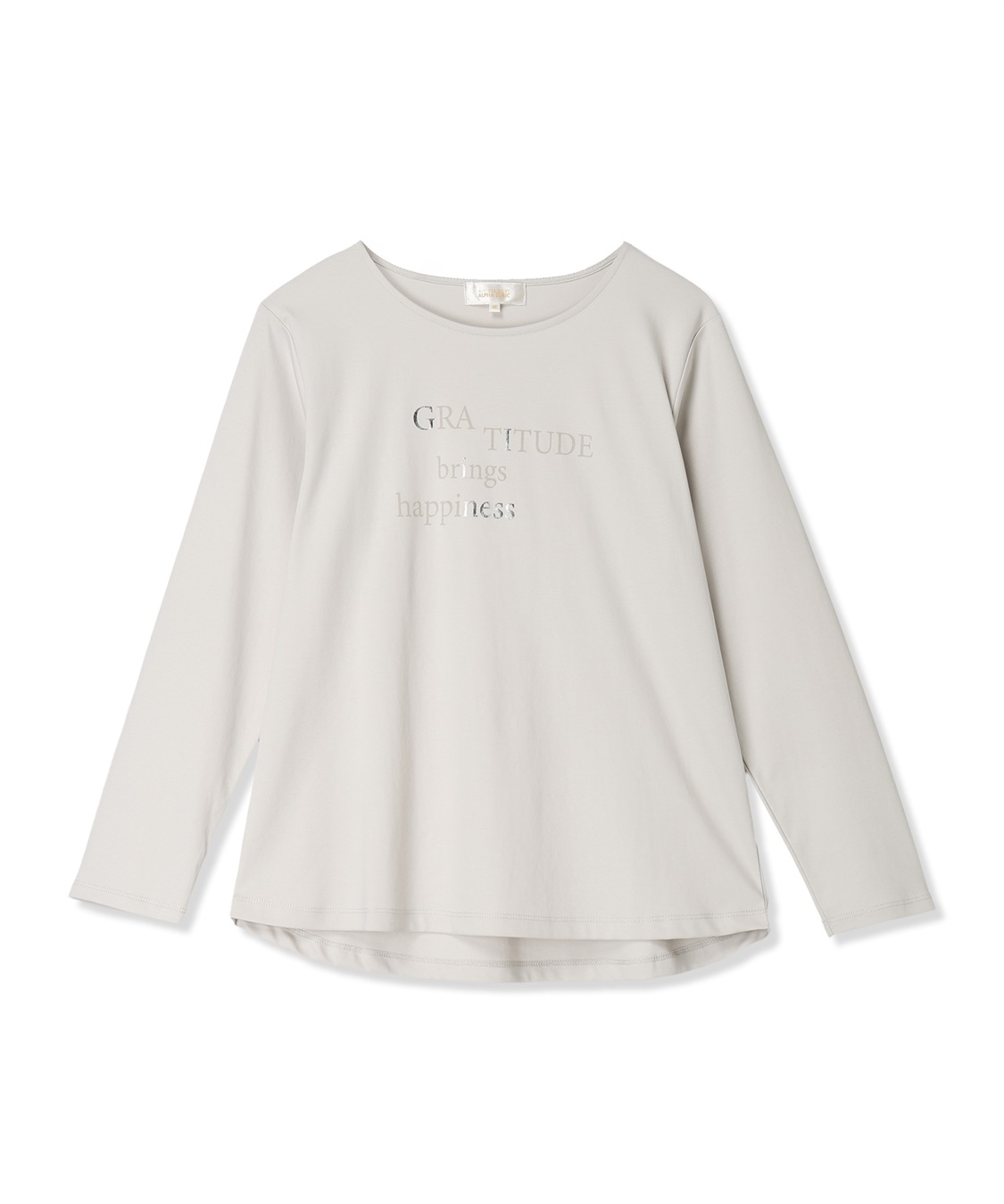 A/C DESIGN BY ALPHA CUBIC ロゴプリントロングスリーブTシャツ_main