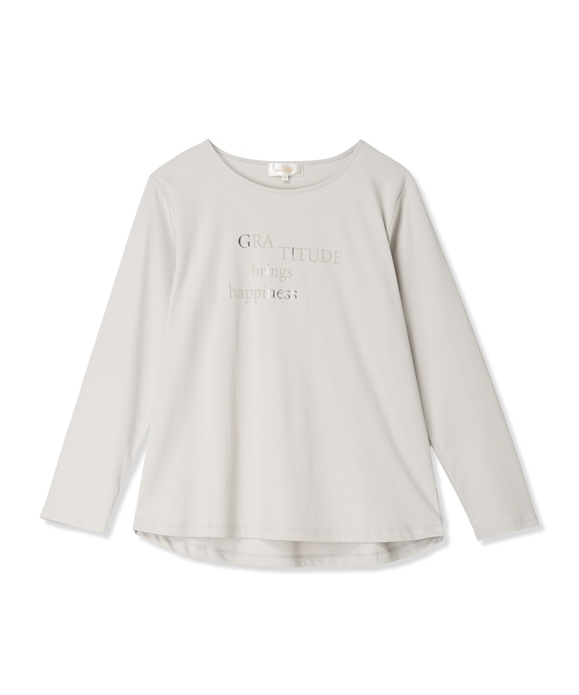 A/C DESIGN BY ALPHA CUBIC ロゴプリントロングスリーブTシャツ_variation_1