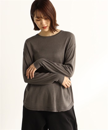 A/C DESIGN BY ALPHA CUBIC ラウンドヘムニットプルオーバー_variationthumb_2