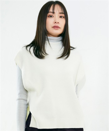 A/C DESIGN BY ALPHA CUBIC ハイネックニットベスト_variationthumb_1