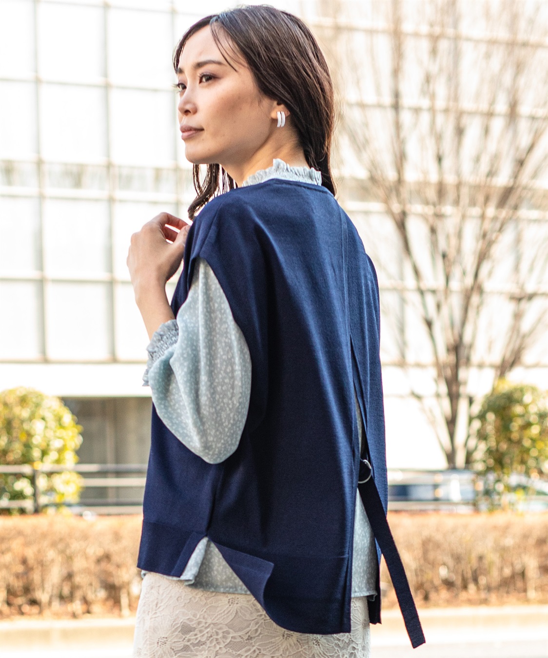 A/C DESIGN BY ALPHA CUBIC ハンドウォッシャブルバッグスリットベスト_main