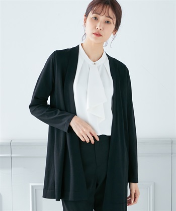 A/C DESIGN BY ALPHA CUBIC 【接触冷感・ウォッシャブル】ミドル丈トッパーカーディガン_variationthumb_1