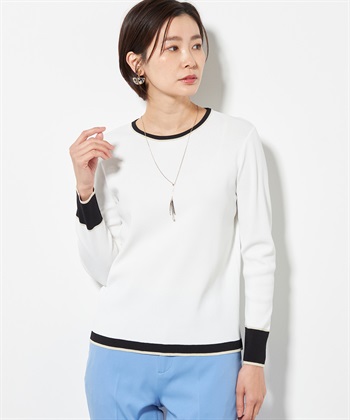 A/C DESIGN BY ALPHA CUBIC 配色ラメニットプルオーバー_variationthumb_2