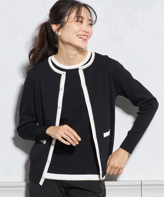 cygne ラメカーディガン Clarisse ブラック cygne ラメカーディガン