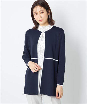 A/C DESIGN BY ALPHA CUBIC 配色着流しカーディガン_variationthumb_3