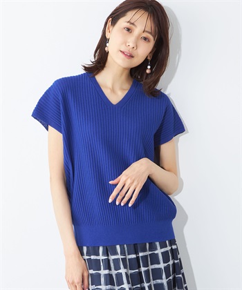 A/C DESIGN BY ALPHA CUBIC リネンブレンドニットプルオーバー_variationthumb_1