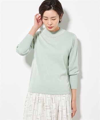 A/C DESIGN BY ALPHA CUBIC パールアクセントパフスリーブプルオーバー_variationthumb_2