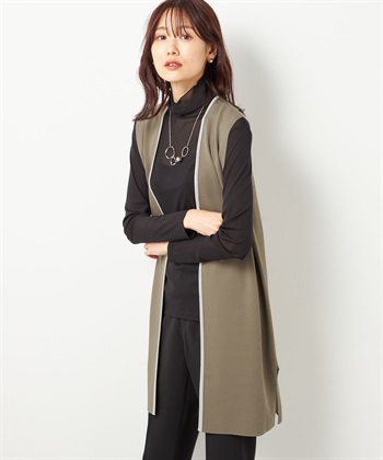 A/C DESIGN BY ALPHA CUBIC ニットロングジレ_variationthumb_2