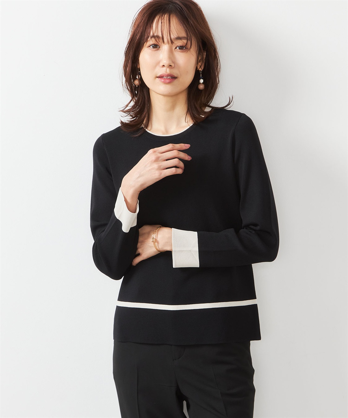 A/C DESIGN BY ALPHA CUBIC ドミニク配色プルオーバー_variation_1