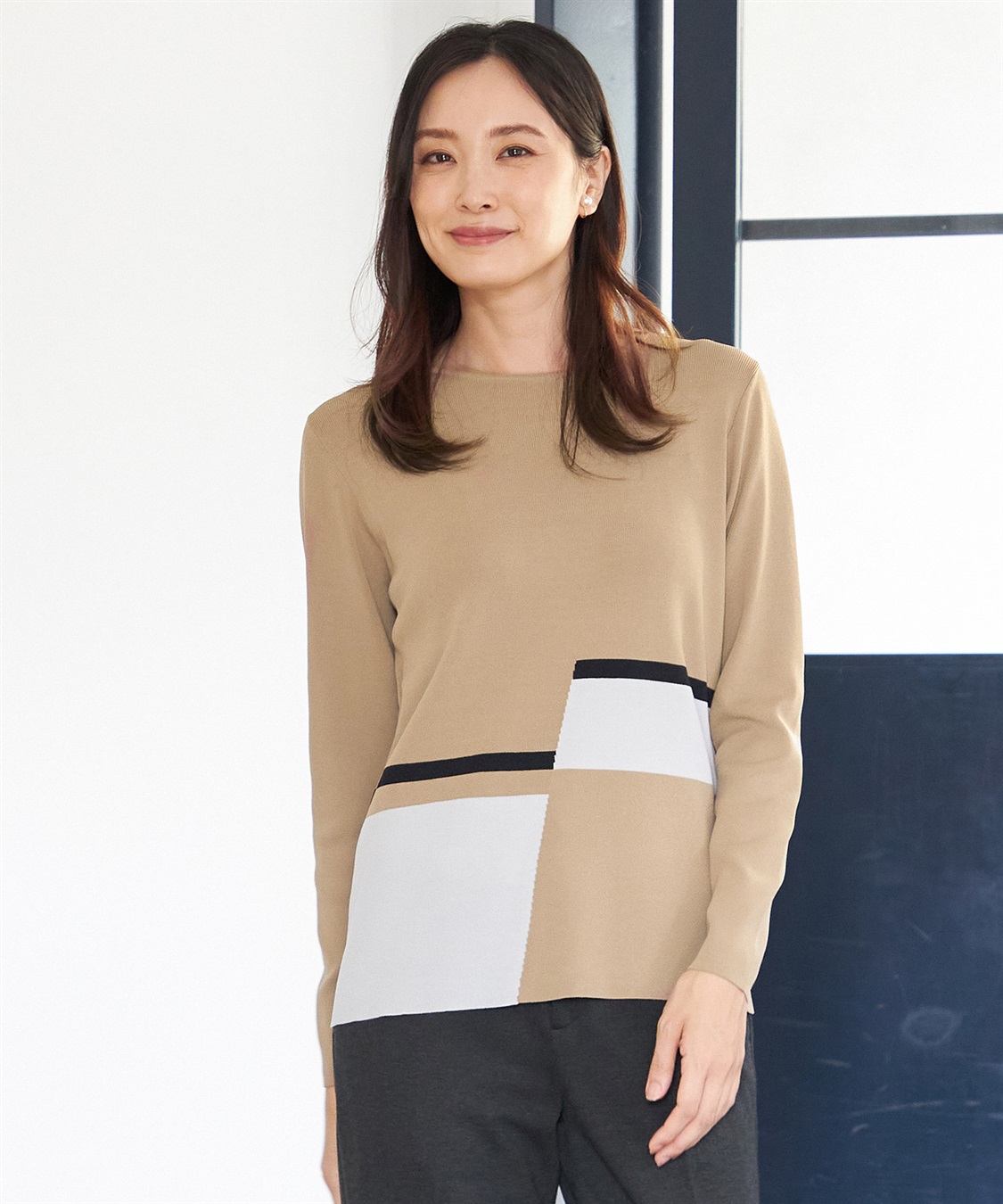 A/C DESIGN BY ALPHA CUBIC ドミニクブロッキングプルオーバー_main