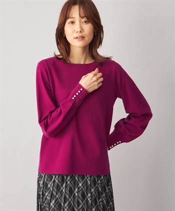 A/C DESIGN BY ALPHA CUBIC パールポイントニットプルオーバー_variationthumb_2