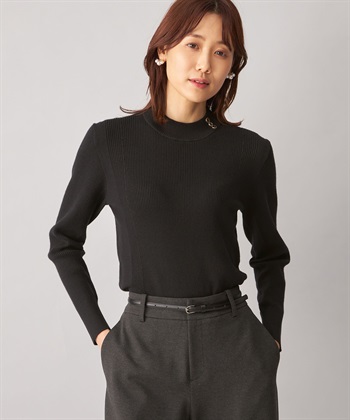 A/C DESIGN BY ALPHA CUBIC ボタンアクセントハイネックプルオーバー_variationthumb_1