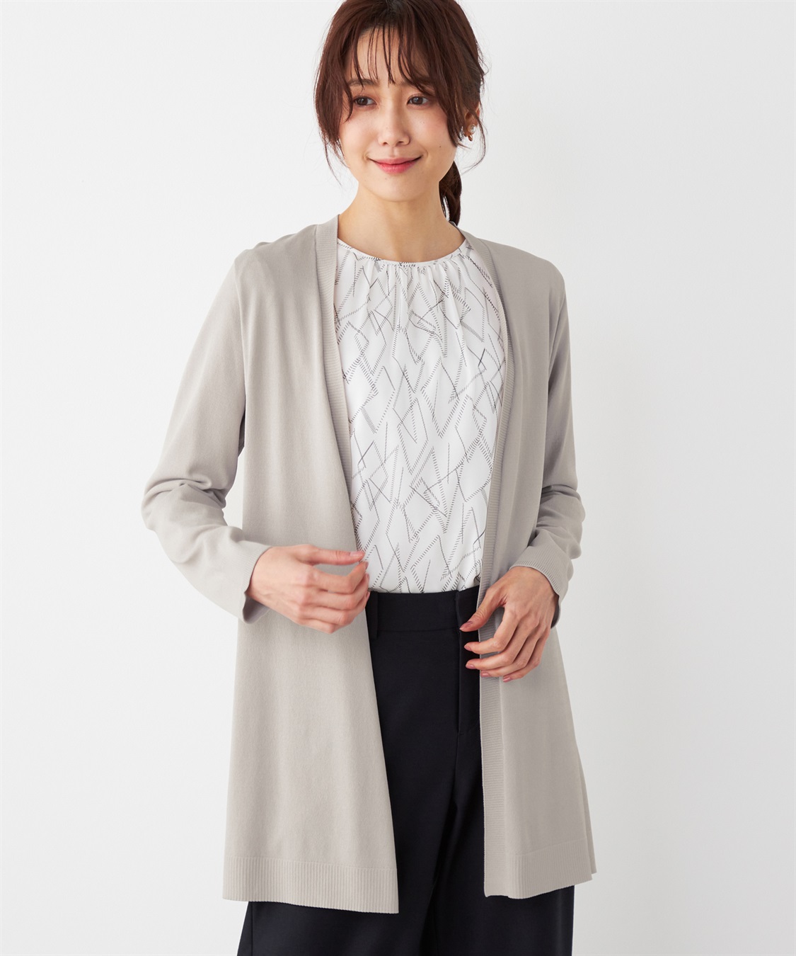 A/C DESIGN BY ALPHA CUBIC ロングカーディガン_variation_1