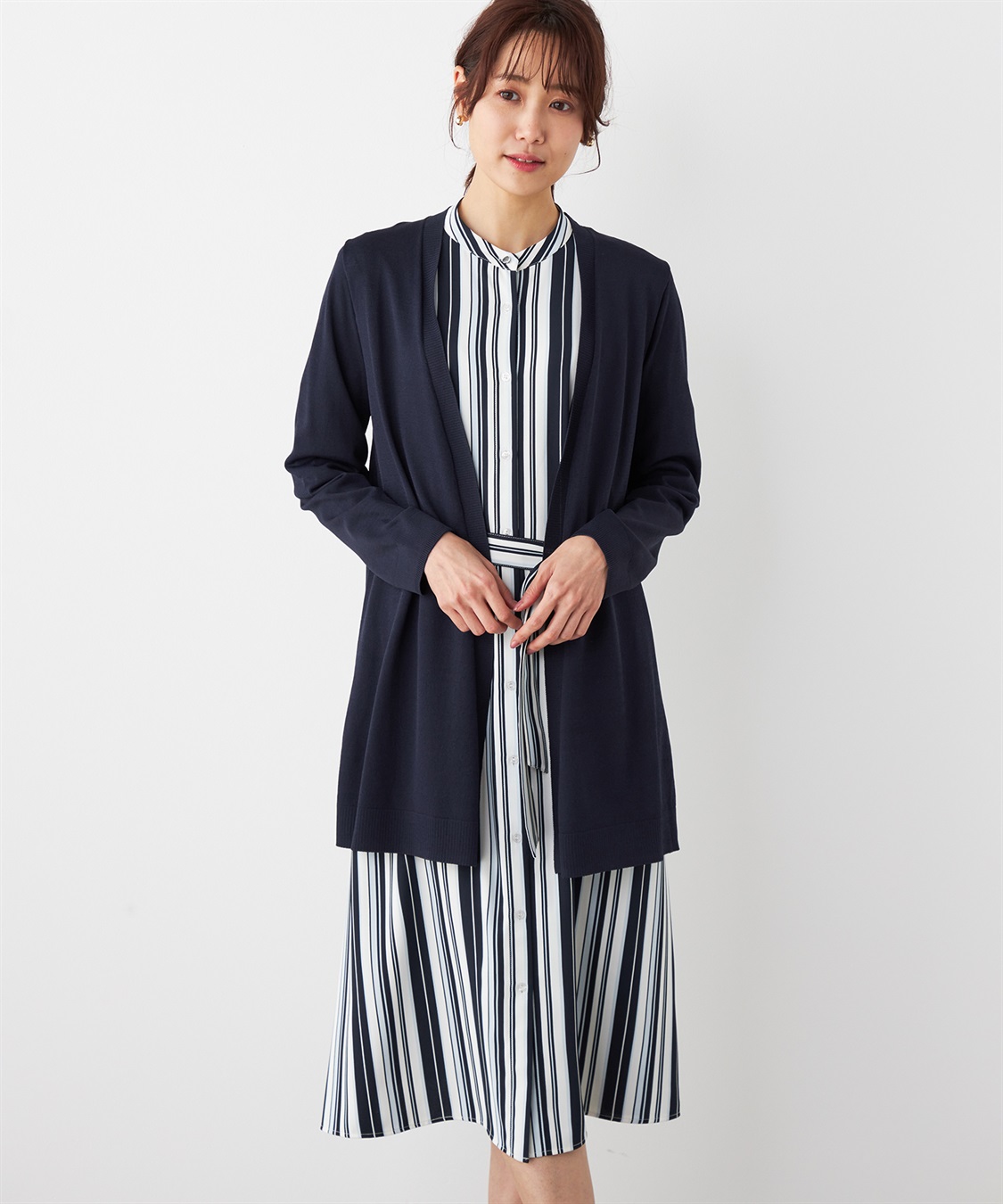 ロングコート グレー ウール