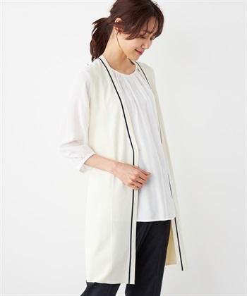 A/C DESIGN BY ALPHA CUBIC ニットロングジレ_variationthumb_3