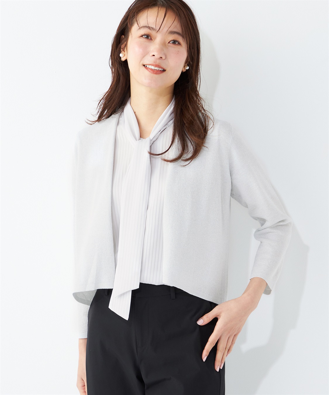 A/C DESIGN BY ALPHA CUBIC ボレロカーディガン_variation_1