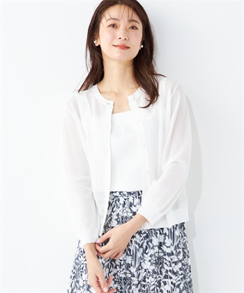 A/C DESIGN BY ALPHA CUBIC メッシュカーディガン_variationthumb_1