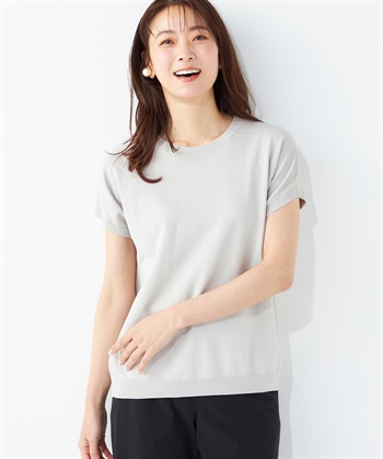 A/C DESIGN BY ALPHA CUBIC フレンチスリーブニットプルオーバー_variationthumb_1