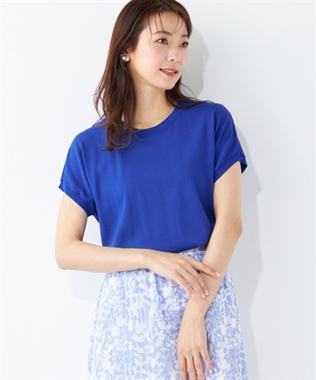 フレンチスリーブニットプルオーバー A/C DESIGN BY ALPHA CUBIC