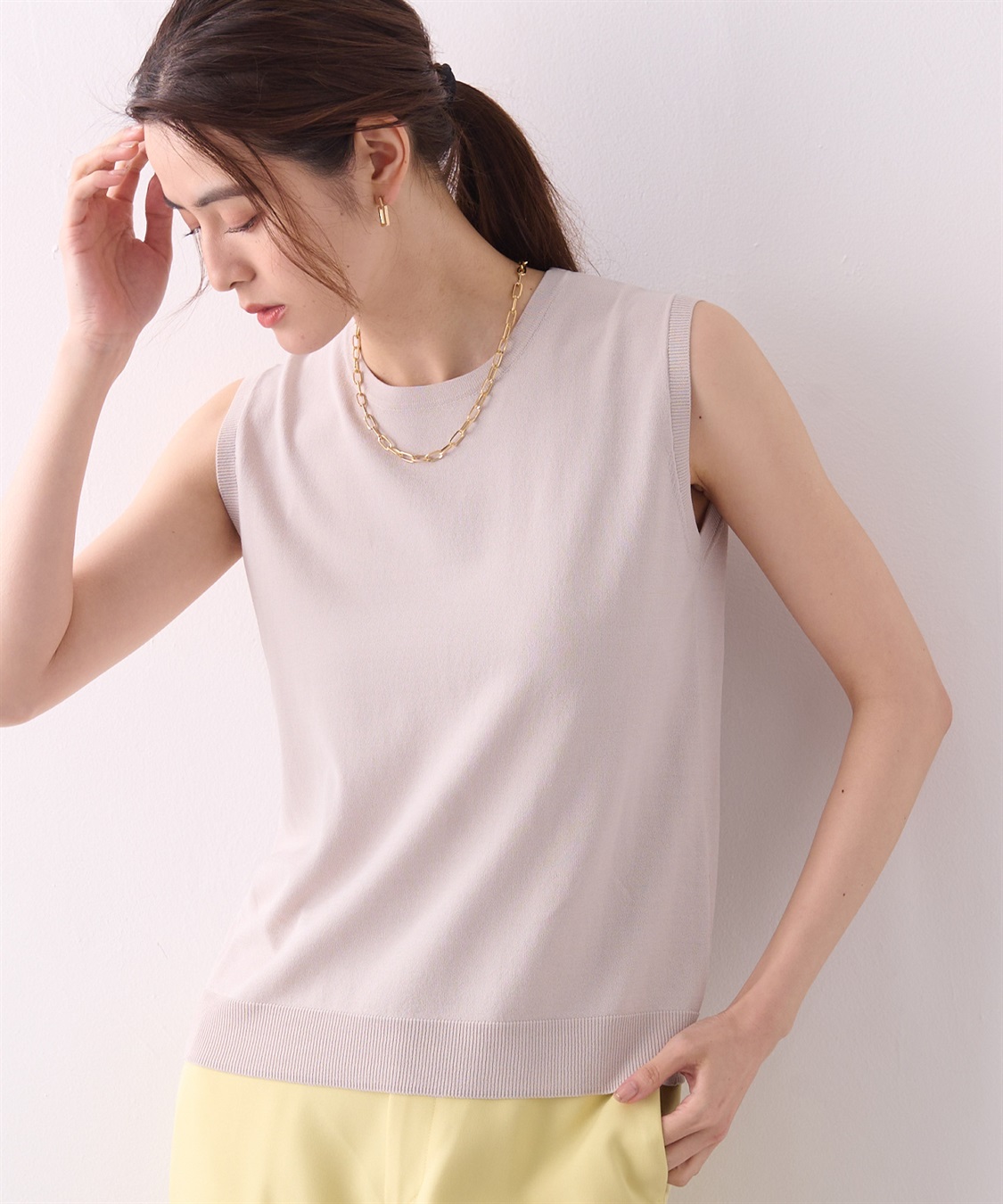 ノースリーブプルオーバー A/C DESIGN BY ALPHA CUBIC｜クロスプラス