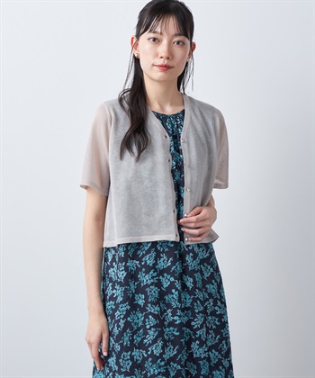 A/C DESIGN BY ALPHA CUBIC 【ウォッシャブル】ラメシアーカーディガン_variationthumb_1