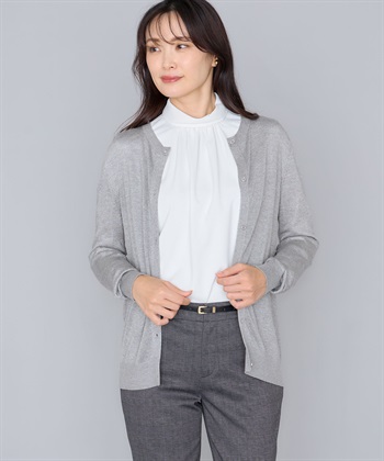 A/C DESIGN BY ALPHA CUBIC ラメニットカーディガン_variationthumb_1