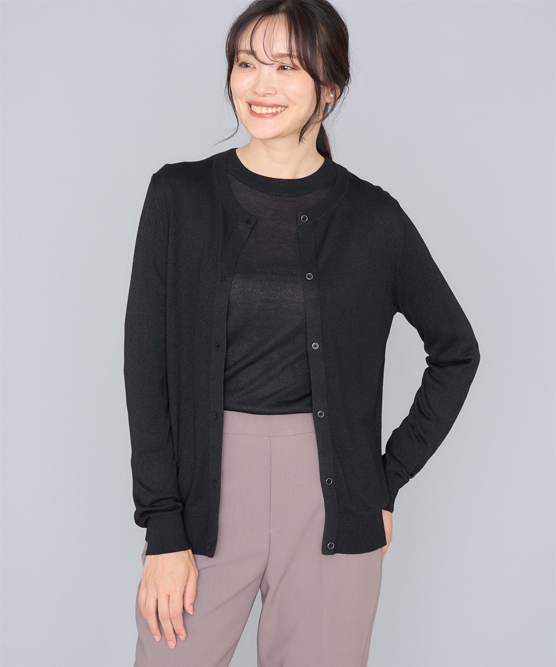 A/C DESIGN BY ALPHA CUBIC ラメニットカーディガン_variation_2