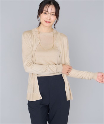 A/C DESIGN BY ALPHA CUBIC ラメニットカーディガン_variationthumb_3