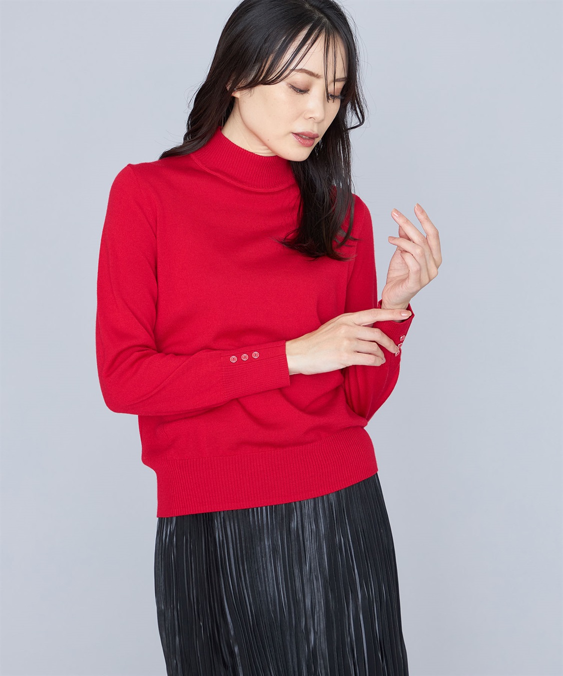 A/C DESIGN BY ALPHA CUBIC ウールハイネックプルオーバー_variation_2