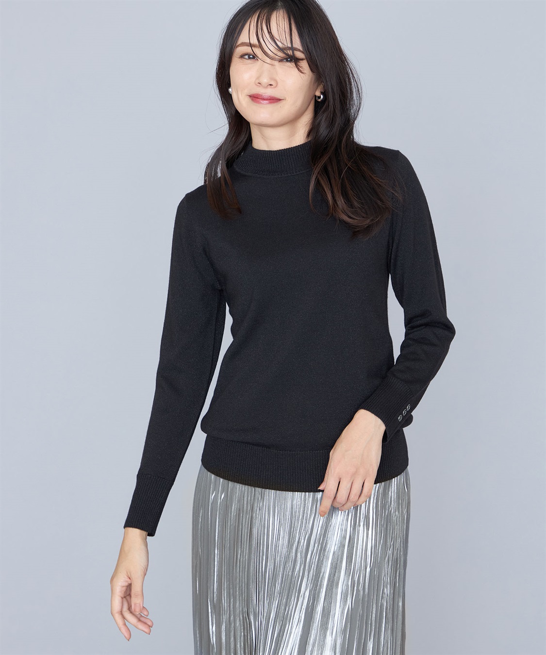 A/C DESIGN BY ALPHA CUBIC ラメリブニットプルオーバー_variation_2