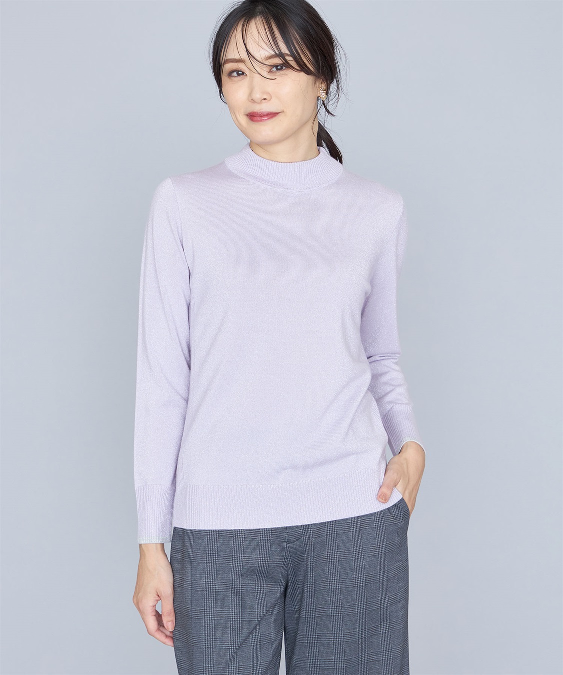 A/C DESIGN BY ALPHA CUBIC ラメリブニットプルオーバー_variation_6