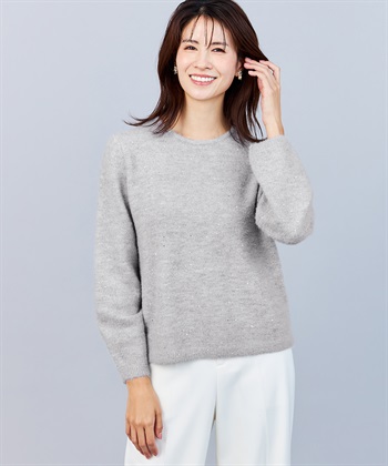 A/C DESIGN BY ALPHA CUBIC スパンコールニットプルオーバー_variationthumb_1