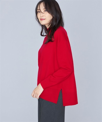 A/C DESIGN BY ALPHA CUBIC ハイカラーニットプルオーバー_variationthumb_4