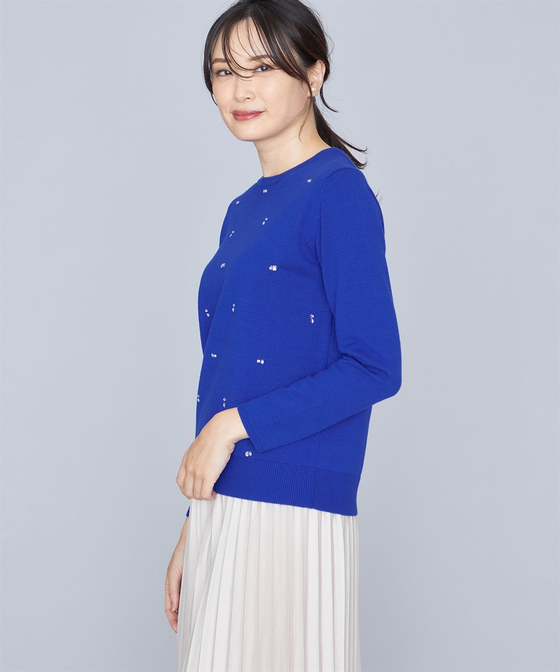 A/C DESIGN BY ALPHA CUBIC ビジューニットプルオーバー_variation_3