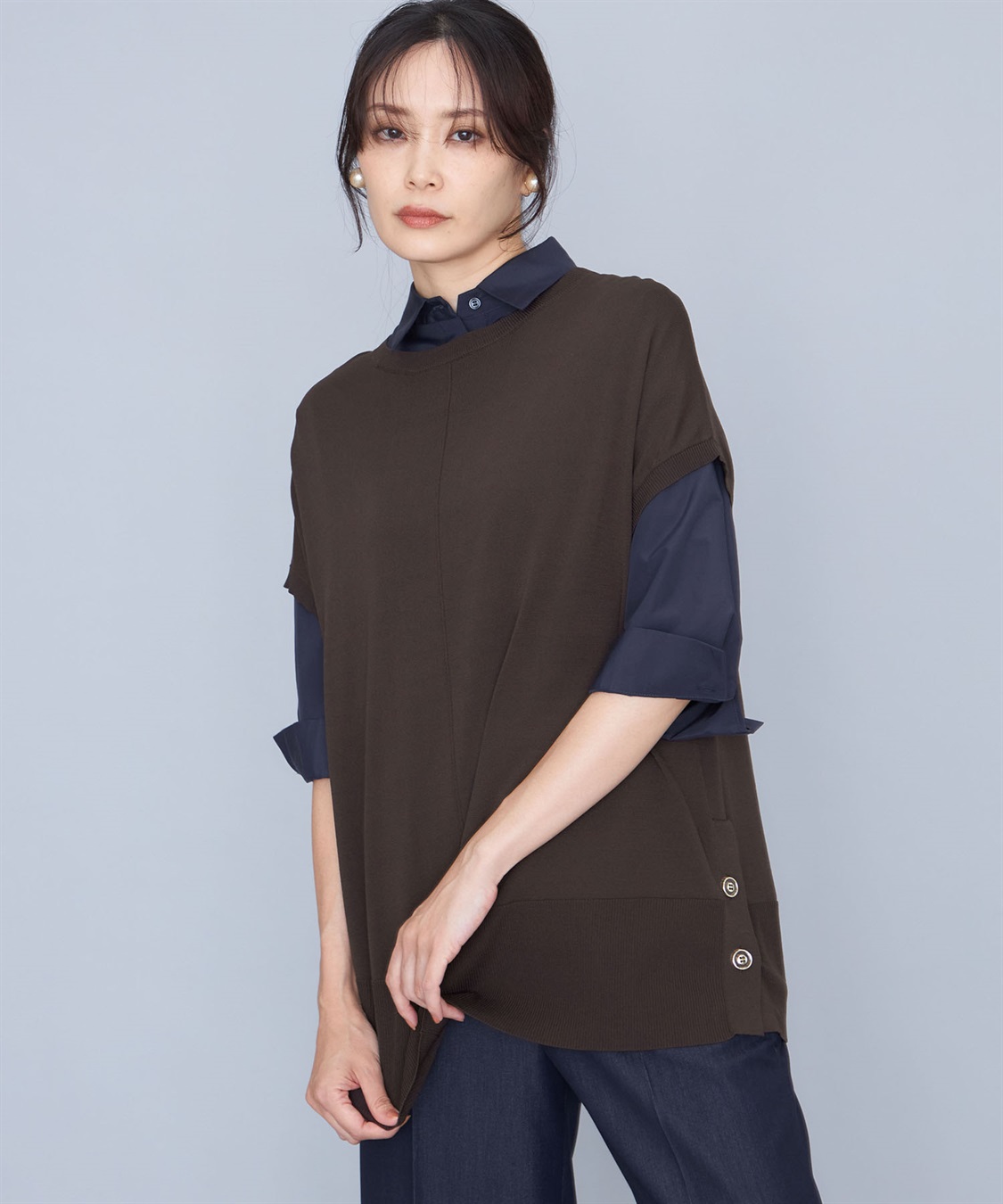 A/C DESIGN BY ALPHA CUBIC ニットベスト_variation_3